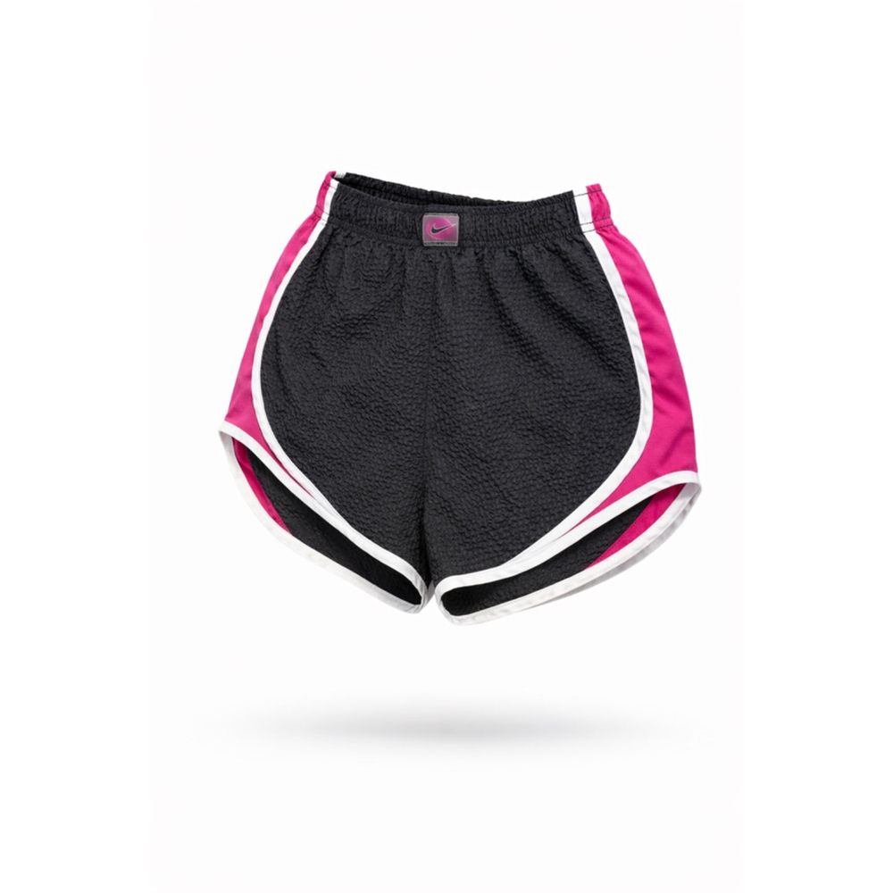Nike Women's Tempo Icon Clash Black/Pink Running Athletic Shorts Sz M​